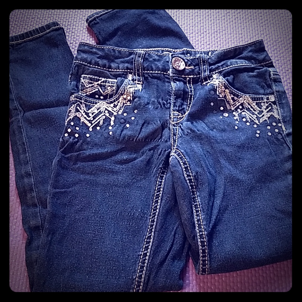 Justice Jean's with gems